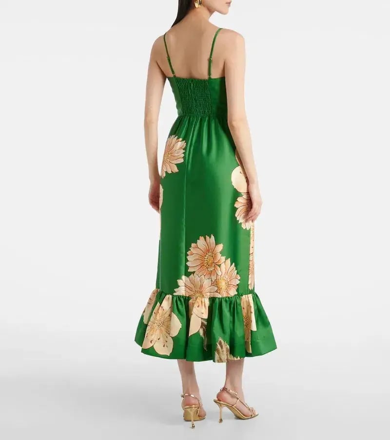 Alemais Sage Midi Dress Green Size 12 photo 2