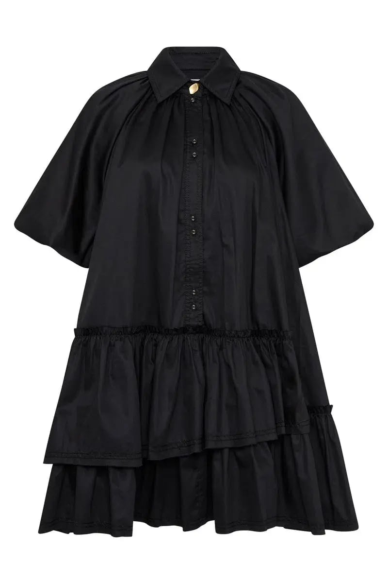 Aje  Ambience Smock Mini Dress Black Size 4 photo 5