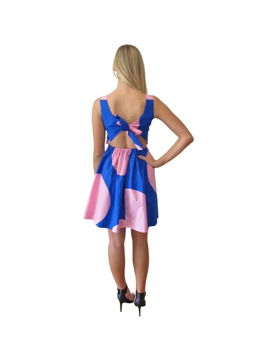 Gorman Pink Spotlight Dress Print Multi Size 8 photo 3