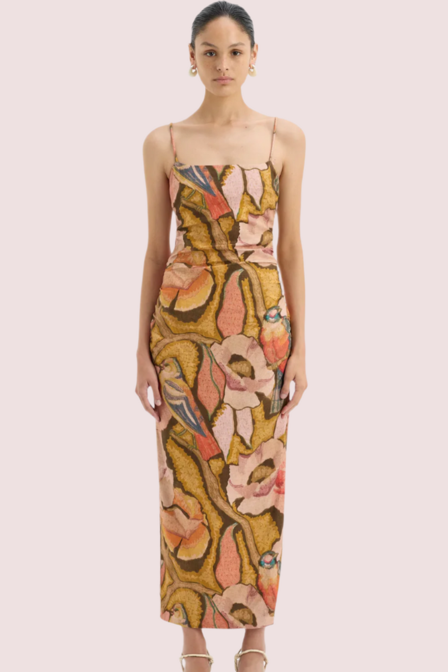 Sir The Label Talulah Column Dress Sanderling Floral photo 3