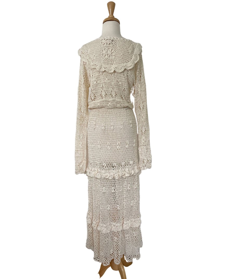 Chasing Unicorns Crochet Cream Maxi photo 4