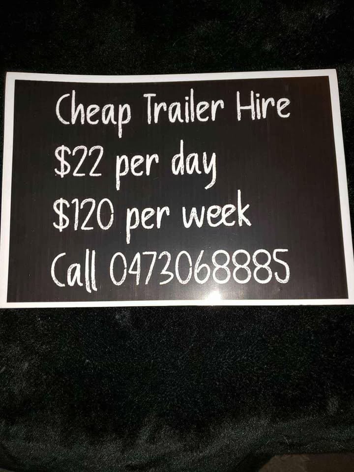 Cheap trailers for hire, 22 per day, 120 per week with a deposit of 200 to be put down. photo 3