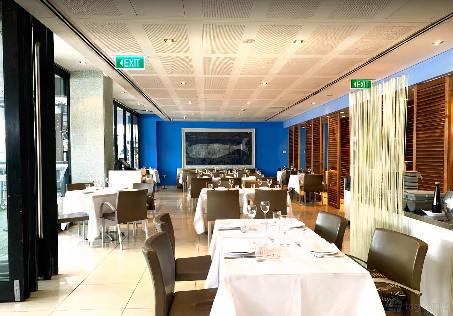 Semi-Private Dining Area at Georges Mediterranean Restaurant photo 8