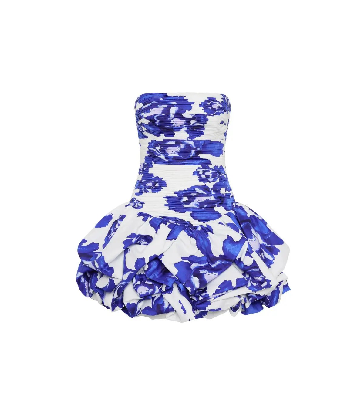 Aje Violette Bubble Hem Mini Dress Boldly Blooming Cobalt Size AU 4 photo 4