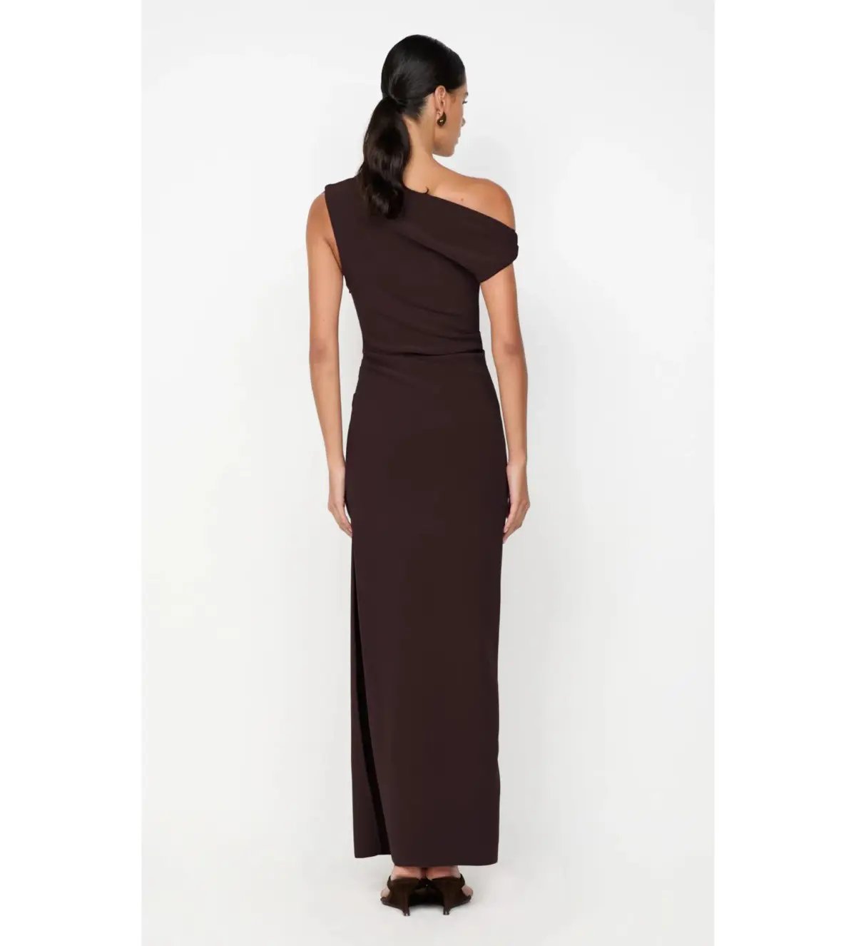 Bec & Bridge Leora Asym Maxi Dress Dark Chocolate Size AU 10 photo 5