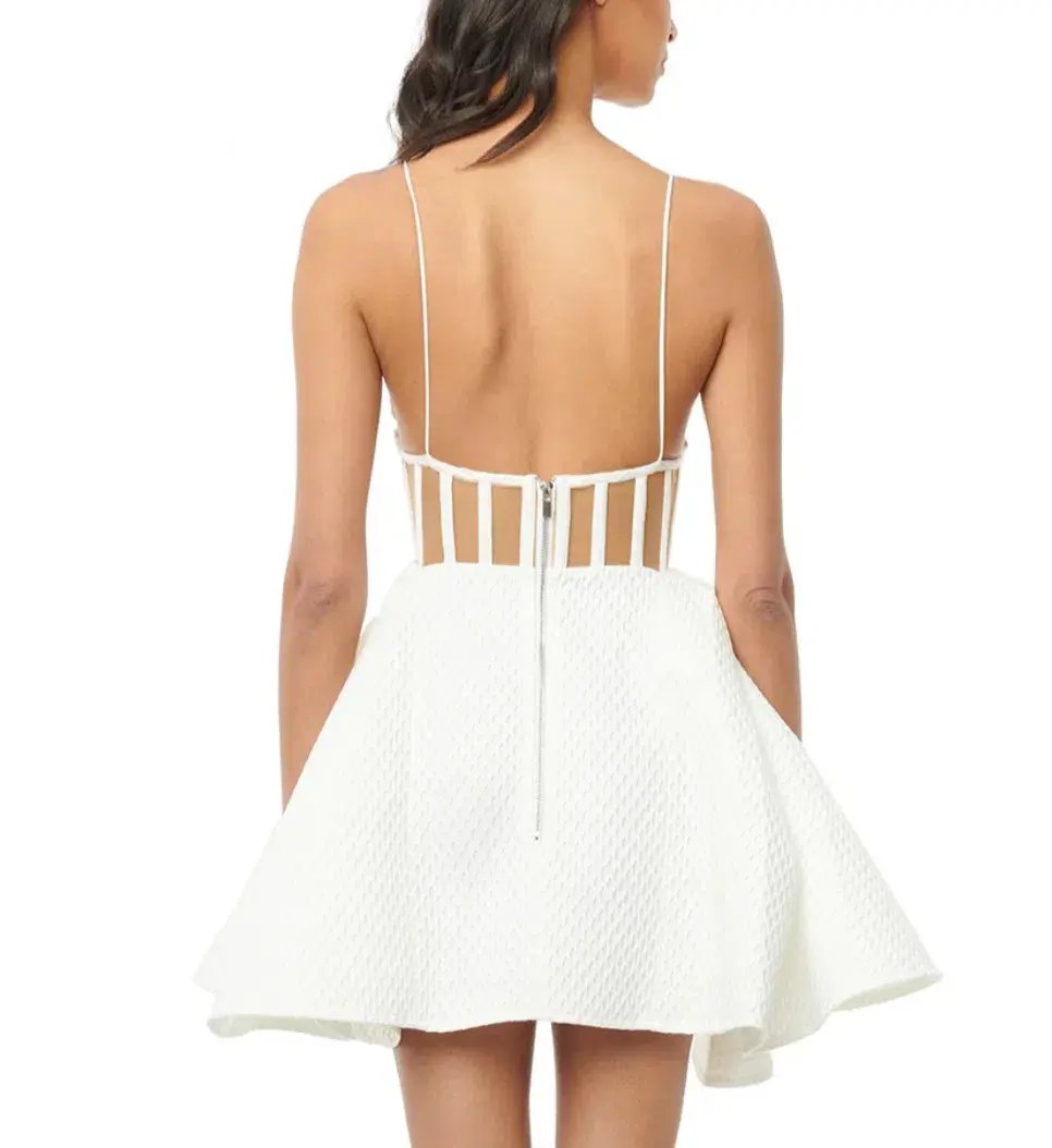 Eliya The Label Addison Dress White Size L/AU 12 photo 3