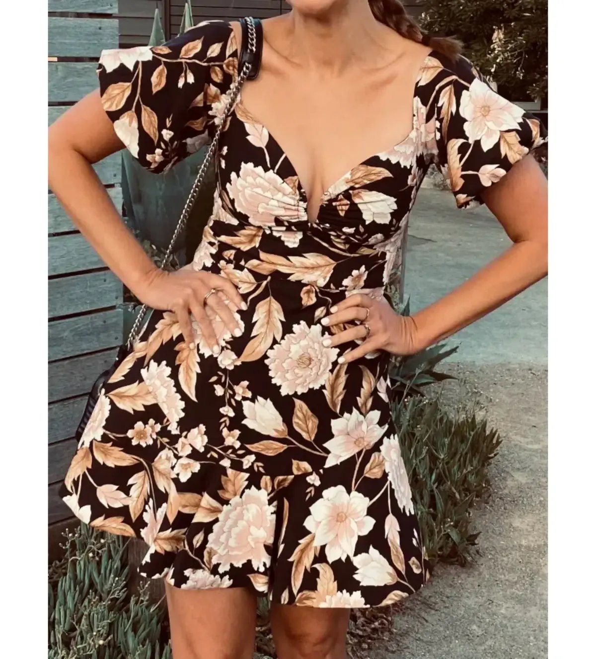 Sheike Trudy Floral Mini Dress Multi Floral Size 10 photo 2