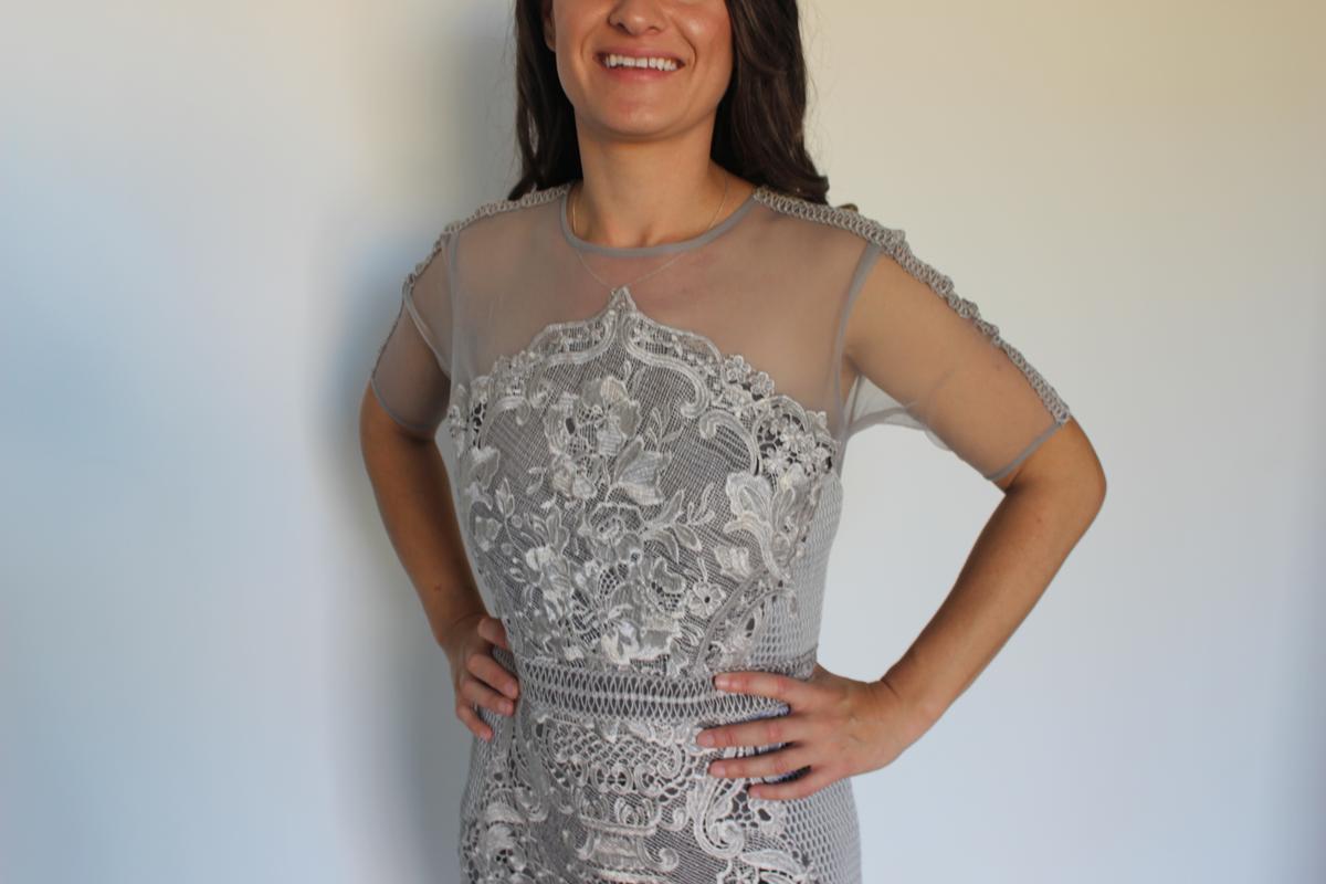 Grace and Hart - Adele Midi dress - Pewter Silver Size 12 photo 3