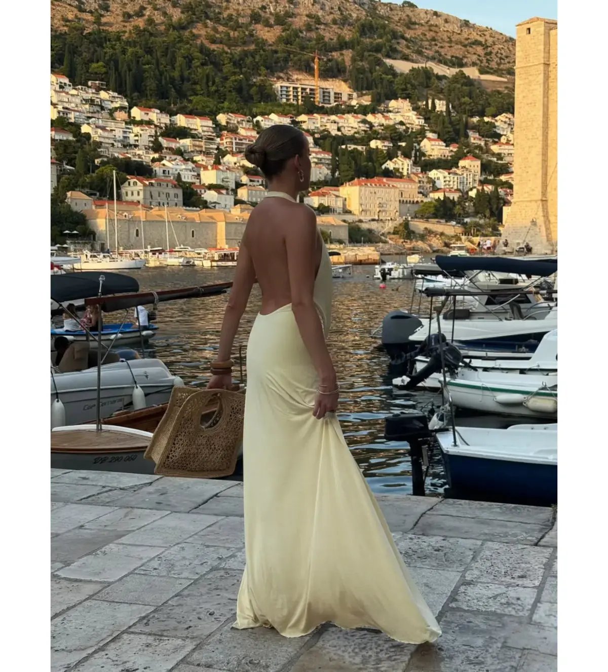Natalie Rolt Winona Maxi Gown in Lemon Size M / AU 10 photo 3