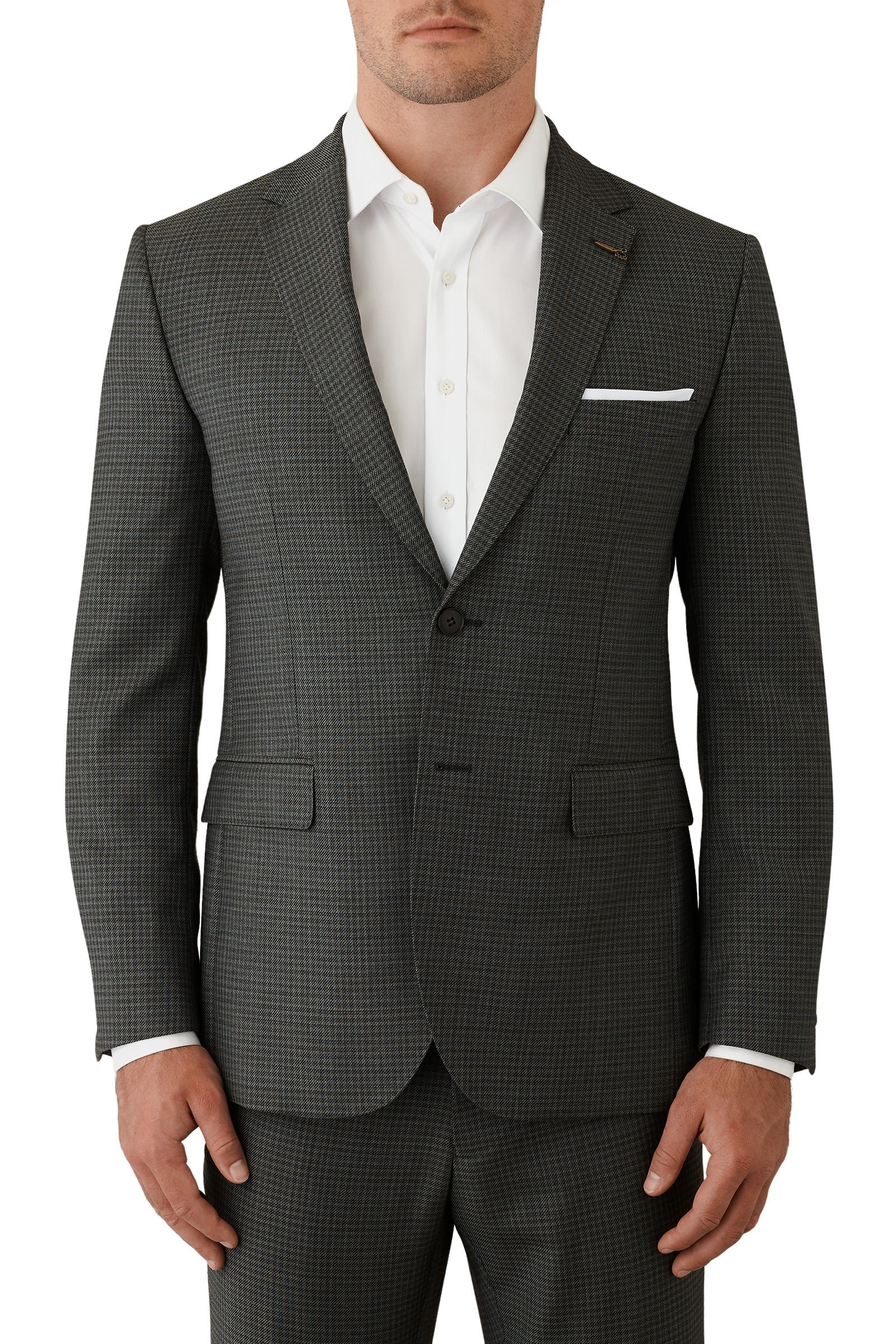 Joe Black Green Mission Suit Jacket photo 3