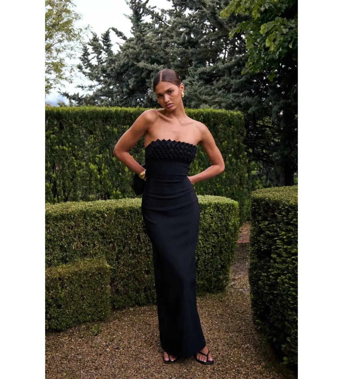 Ance Gria Margo Maxi Dress Black Size 8 photo 2
