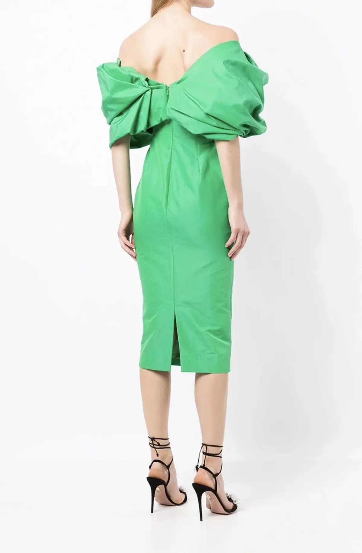Rachel Gilbert Xavier Midi Dress Green Size 1/ AU 8 photo 3