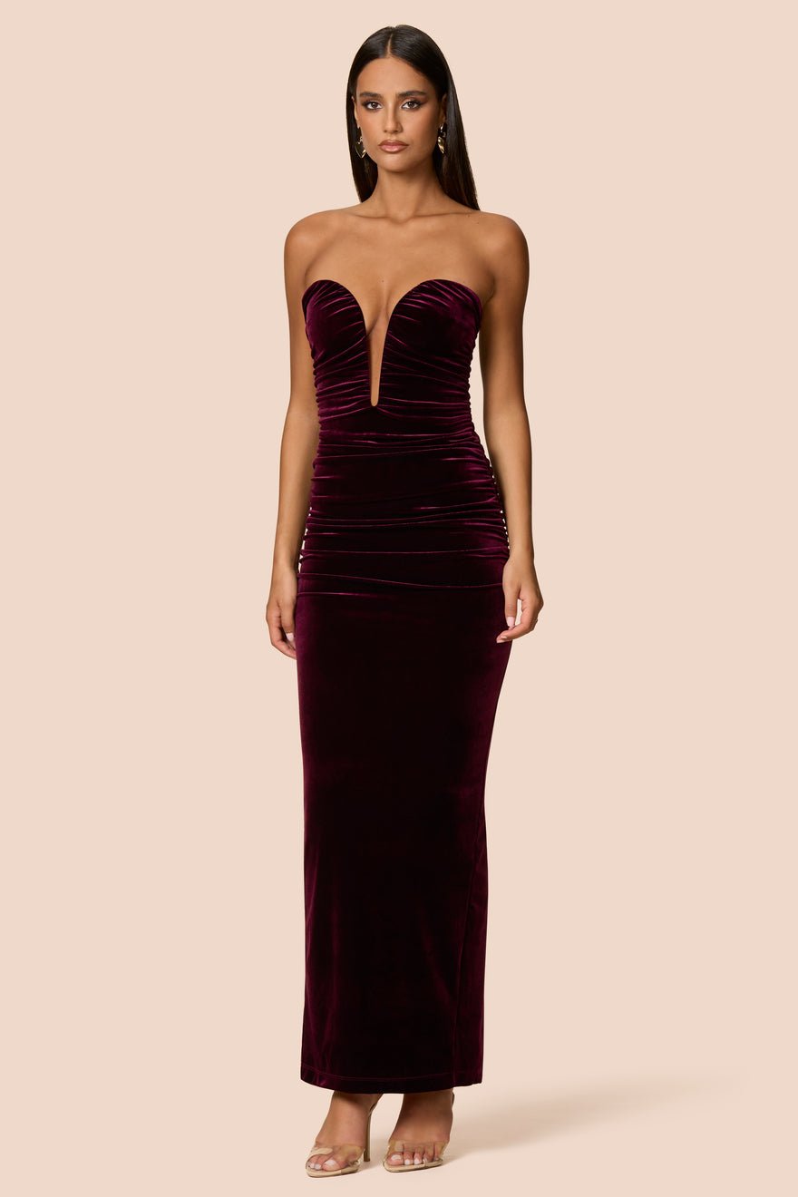 Nookie Nina Gown - Mulberry photo 3