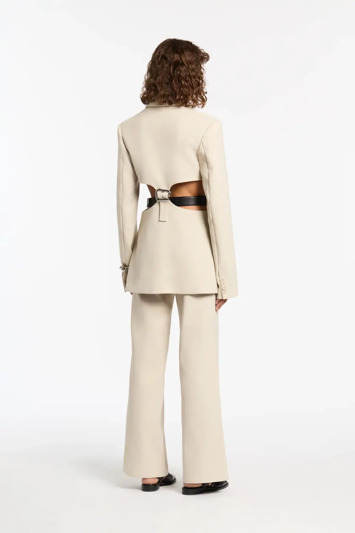 Sir the Label Musee Contoured Blazer & Trouser Set Belt included Grey Size 6 photo 3