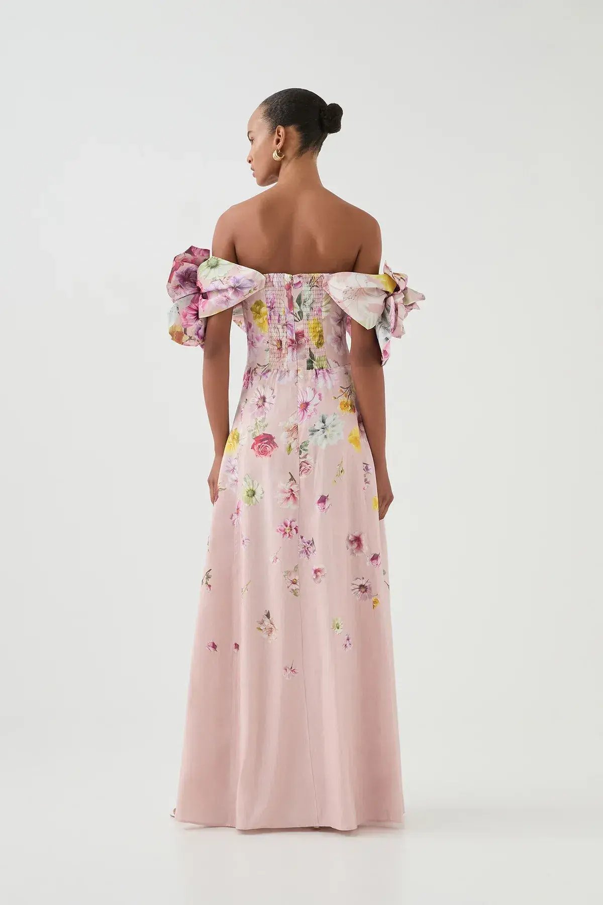 Aje Misha Maxi Dress Floral Pink Size 8 photo 6