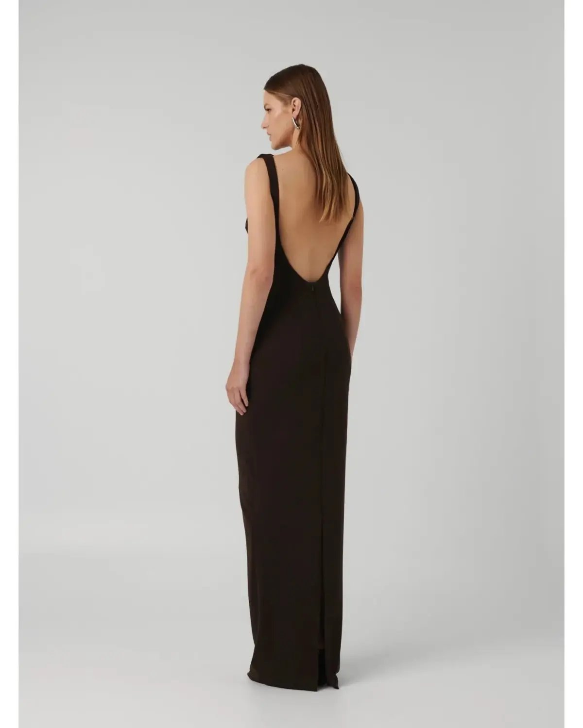 Effie Kats Verona Gown in Coffee Size AU 14 photo 3