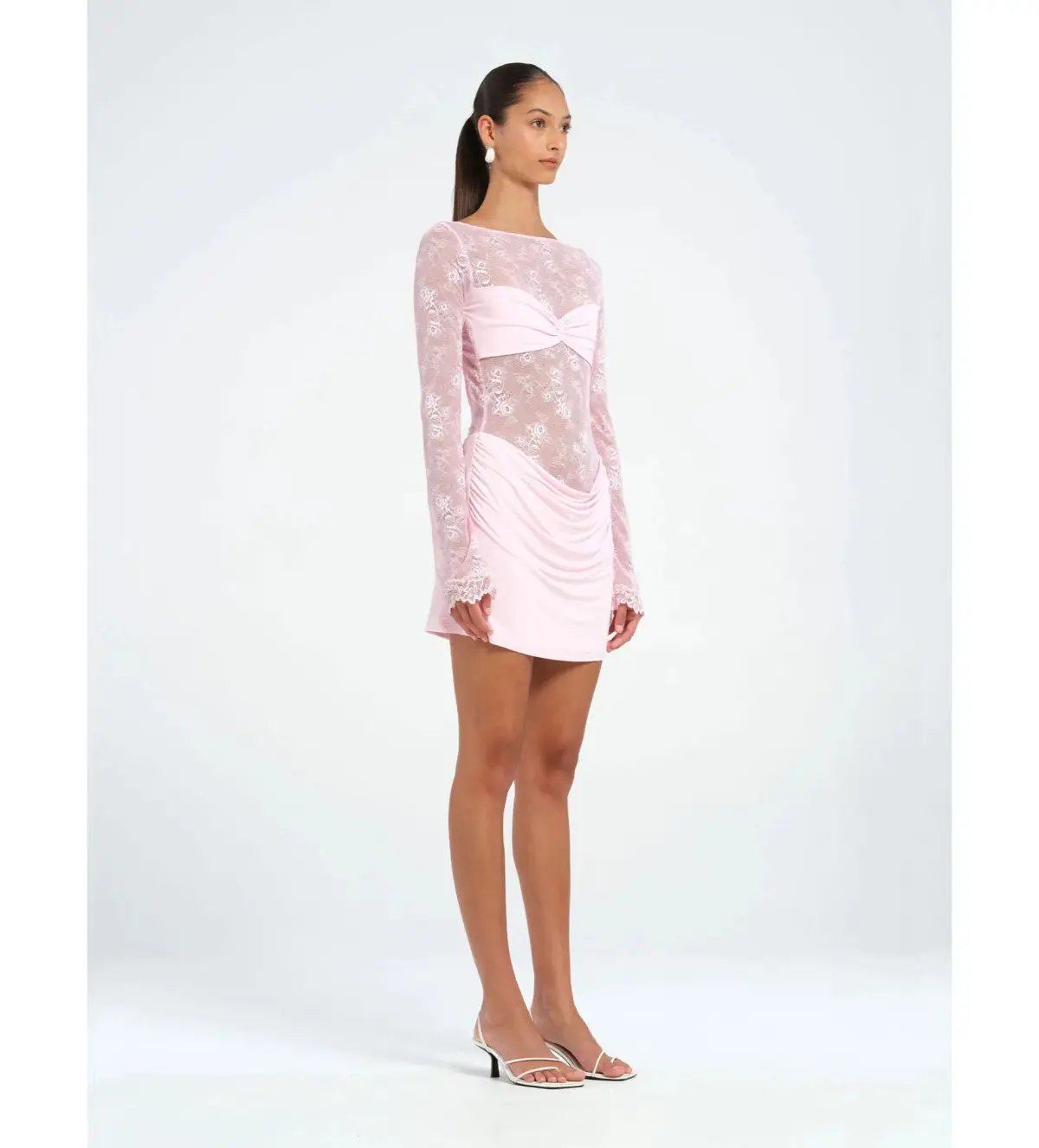 Benni Oskar Mini Dress in Baby Pink Size 6 photo 2
