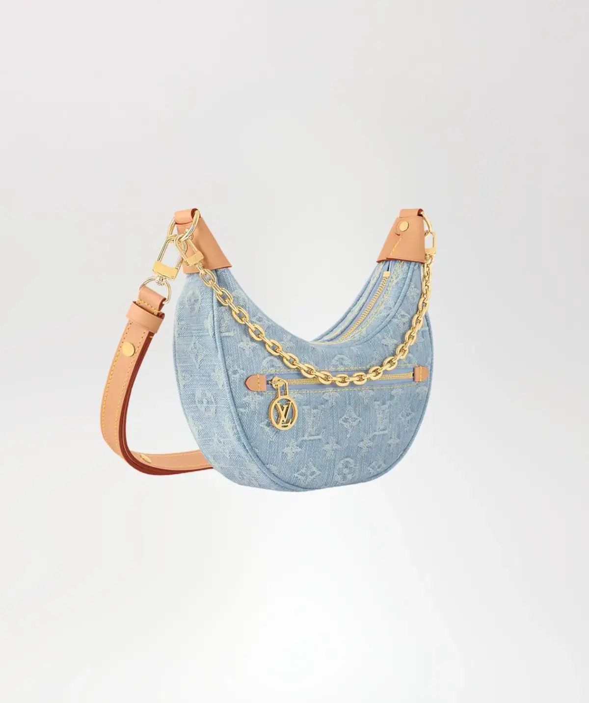 Louis Vuitton Blue Denim Loop Handbag photo 2