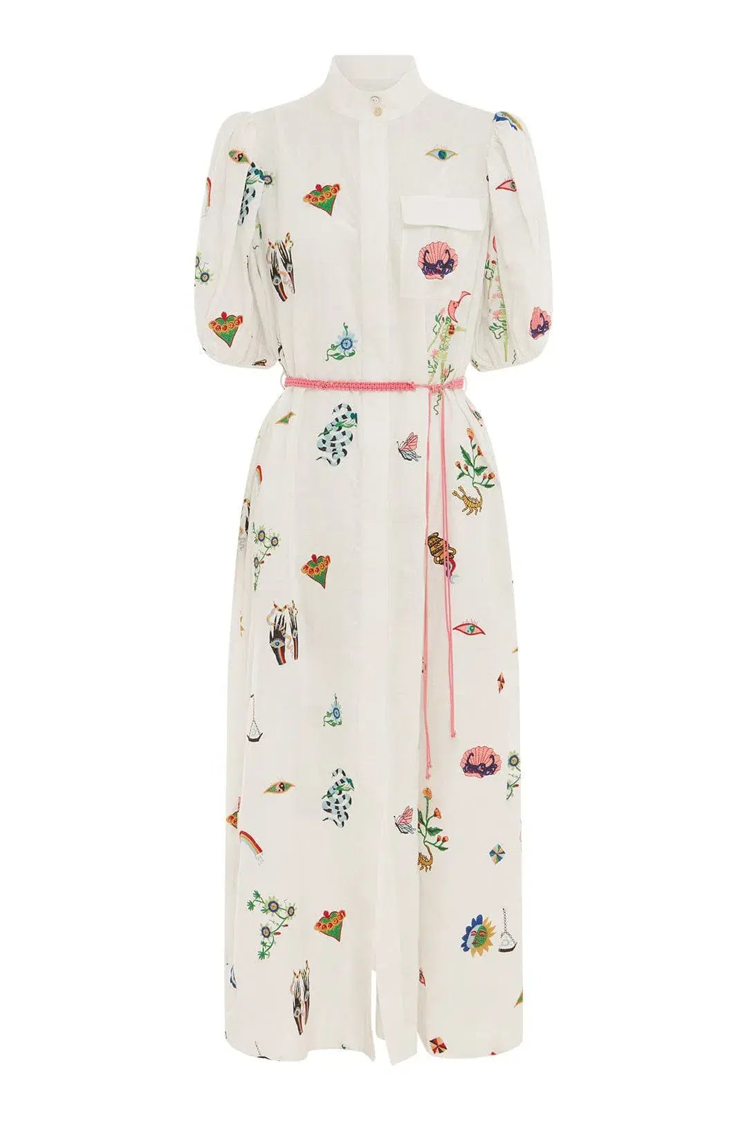 Alemais Atticus Embroidered Shirtdress Print Size 14 photo 5