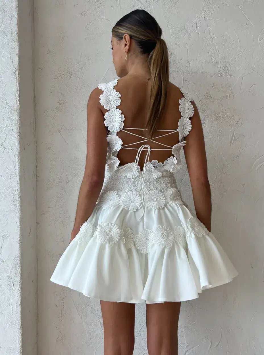 Helen O'Connor Kahlo Dress Ivory Size 8 photo 2
