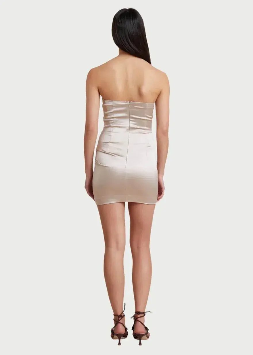 Bec & Bridge Heather Mini Dress Champagne Size 8 photo 3