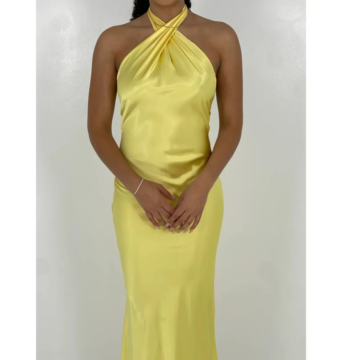 YLD Design Crossover Maxi Dress Yellow Size S / AU 8 photo 3