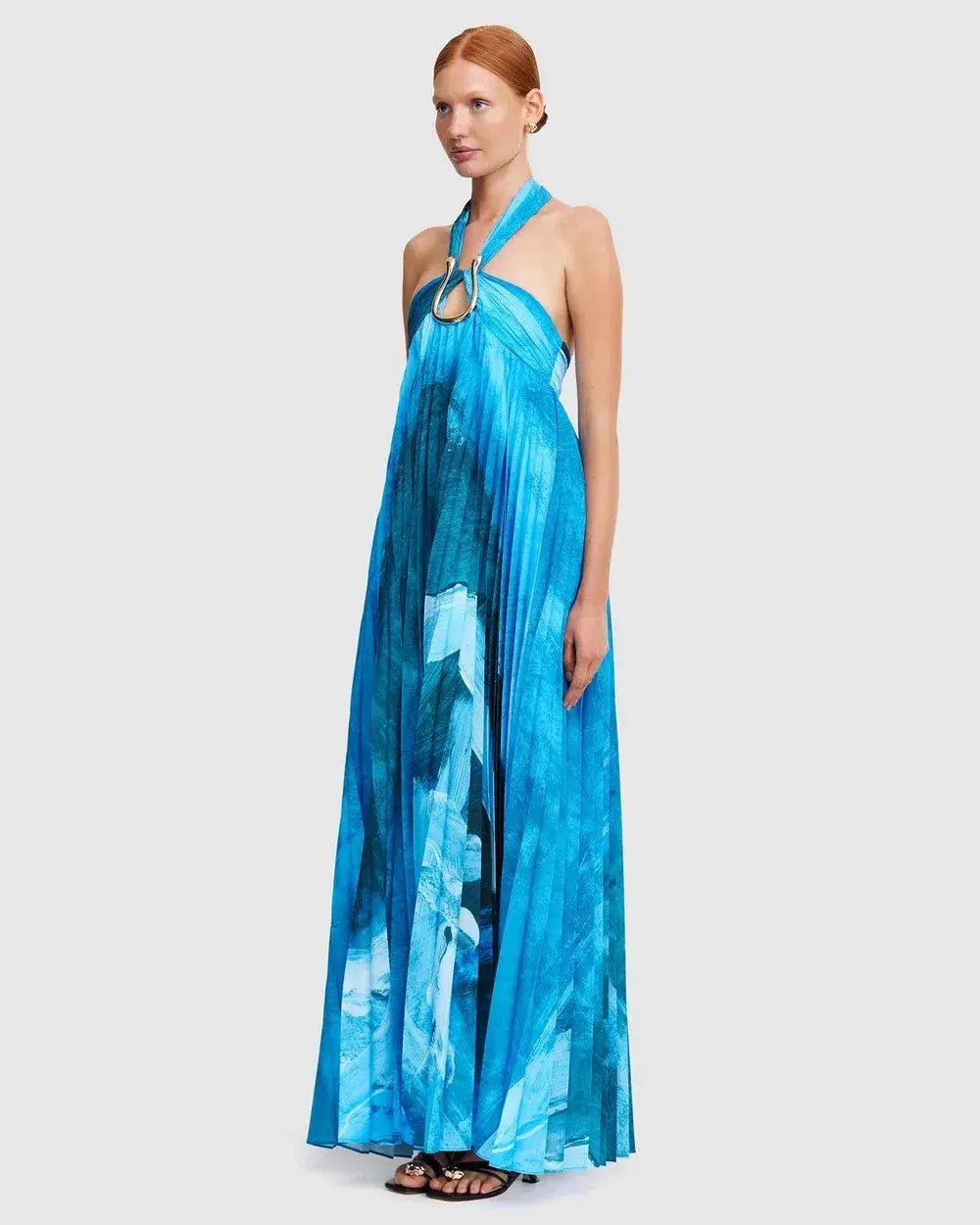 Acler Askham Maxi Dress Blue Size 14 photo 2