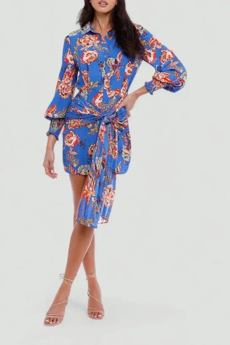 Elliatt Independence Dress in Blue Size 12 photo 2