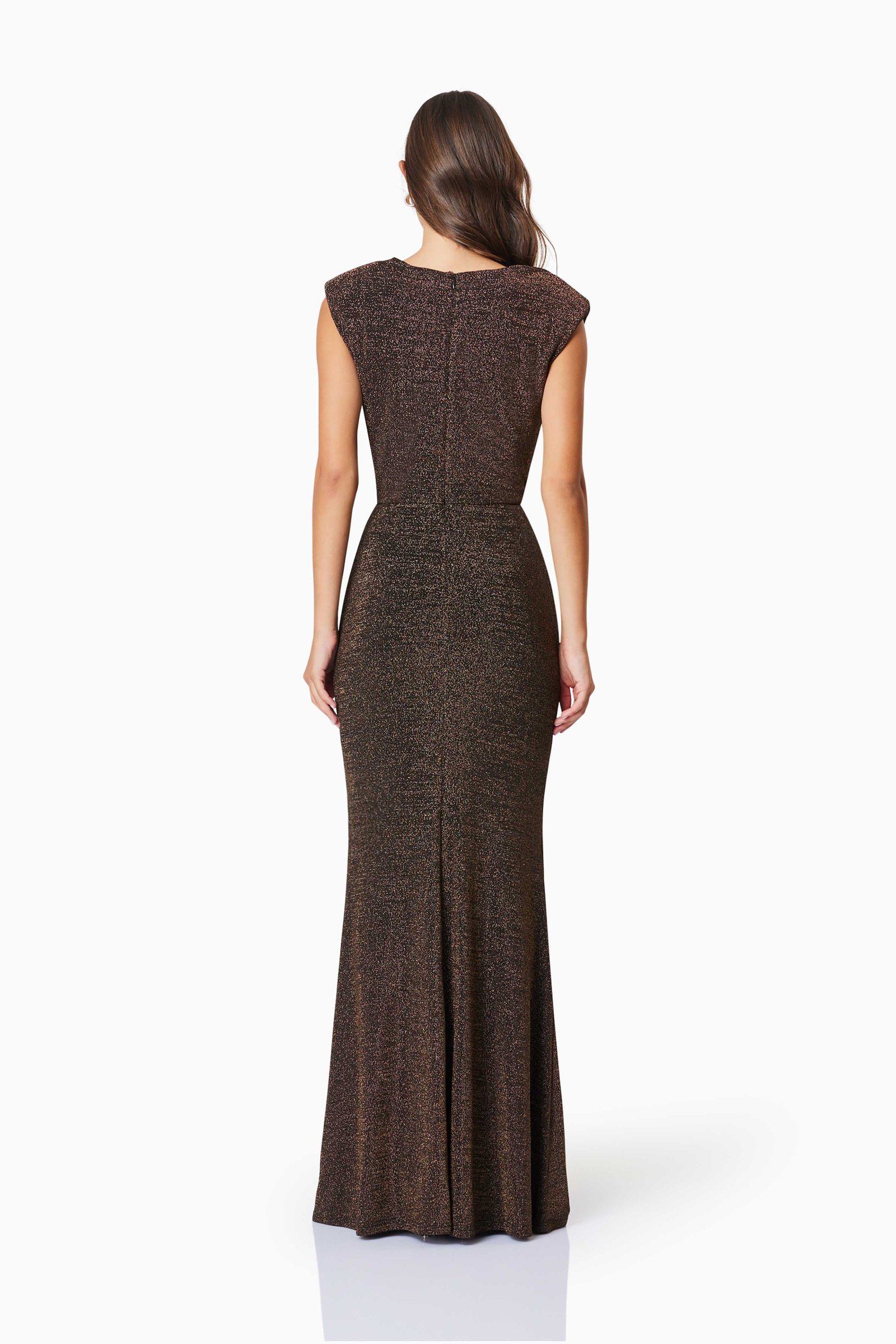 ELLIATT NALANI MAXI DRESS - BLACK/GOLD photo 5