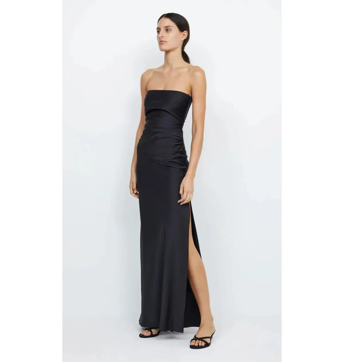 Bec & Bridge Eternity Strapless Maxi Dress Black Size AU 10 photo 4