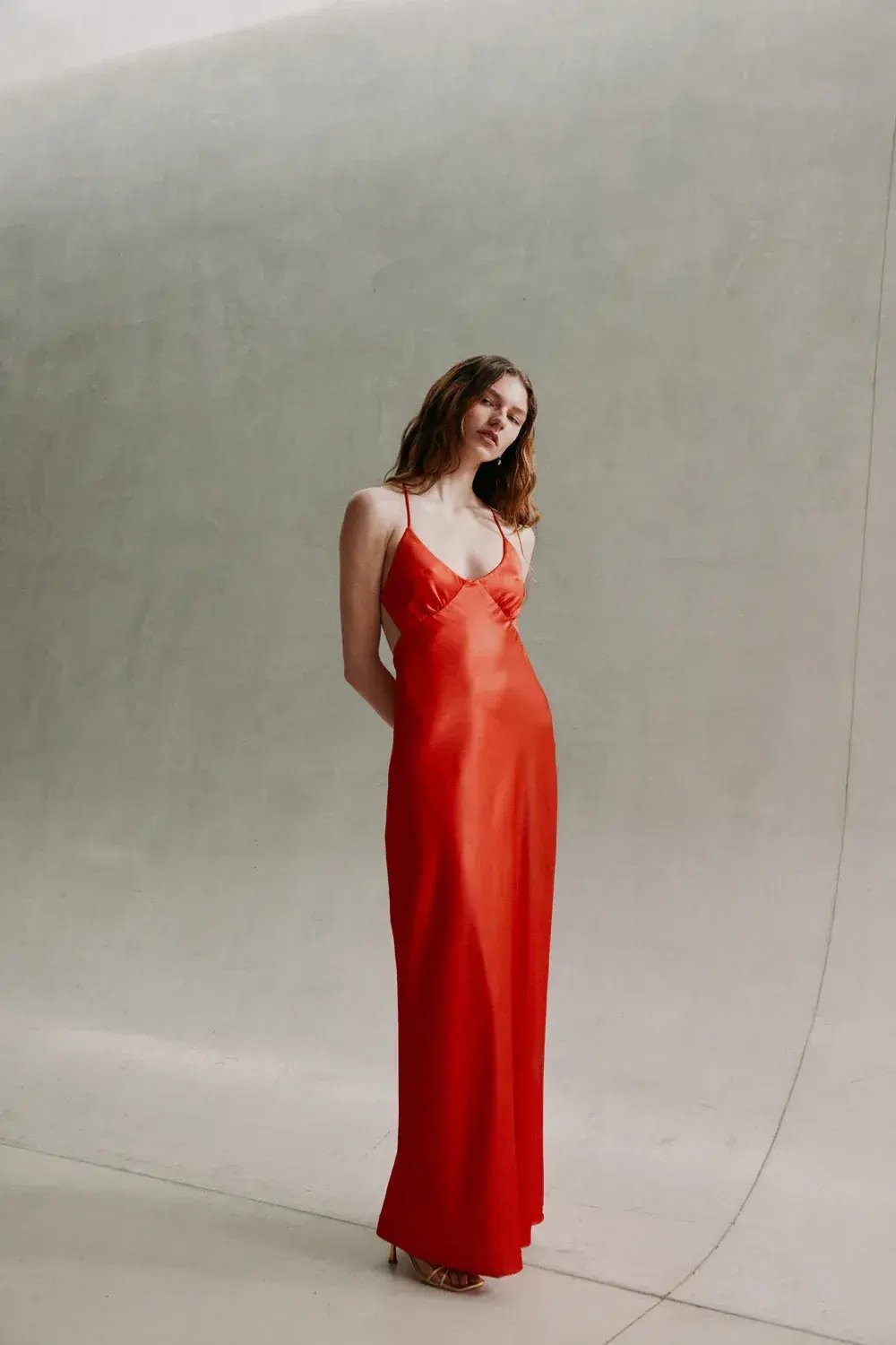 Manning Cartell Saturation Point Slip Maxi Dress Red Size 8 photo 4