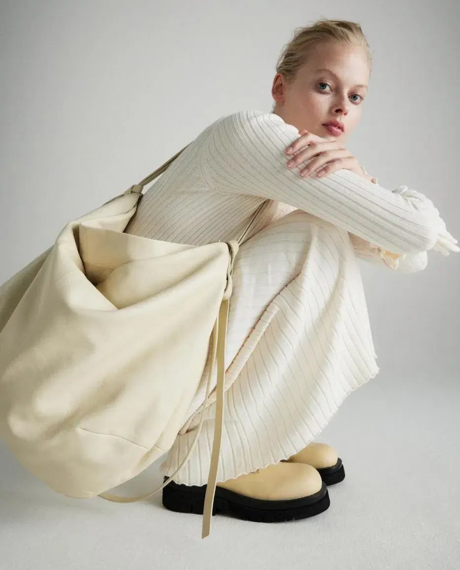 Friends with Frank The Cleo Dress Cream Size M photo 3