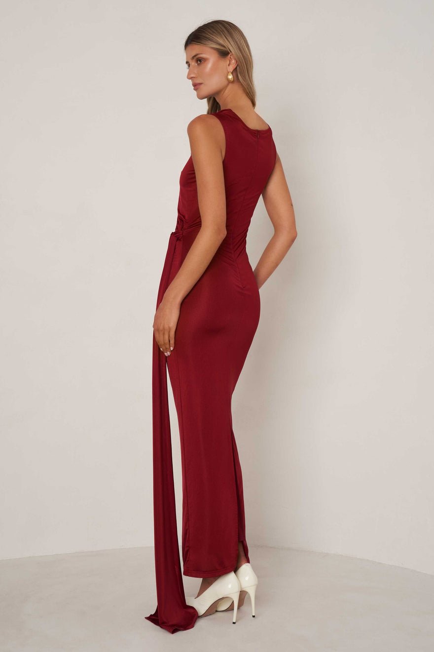 Elle Zeitoune Natalia Dress - Wine photo 3