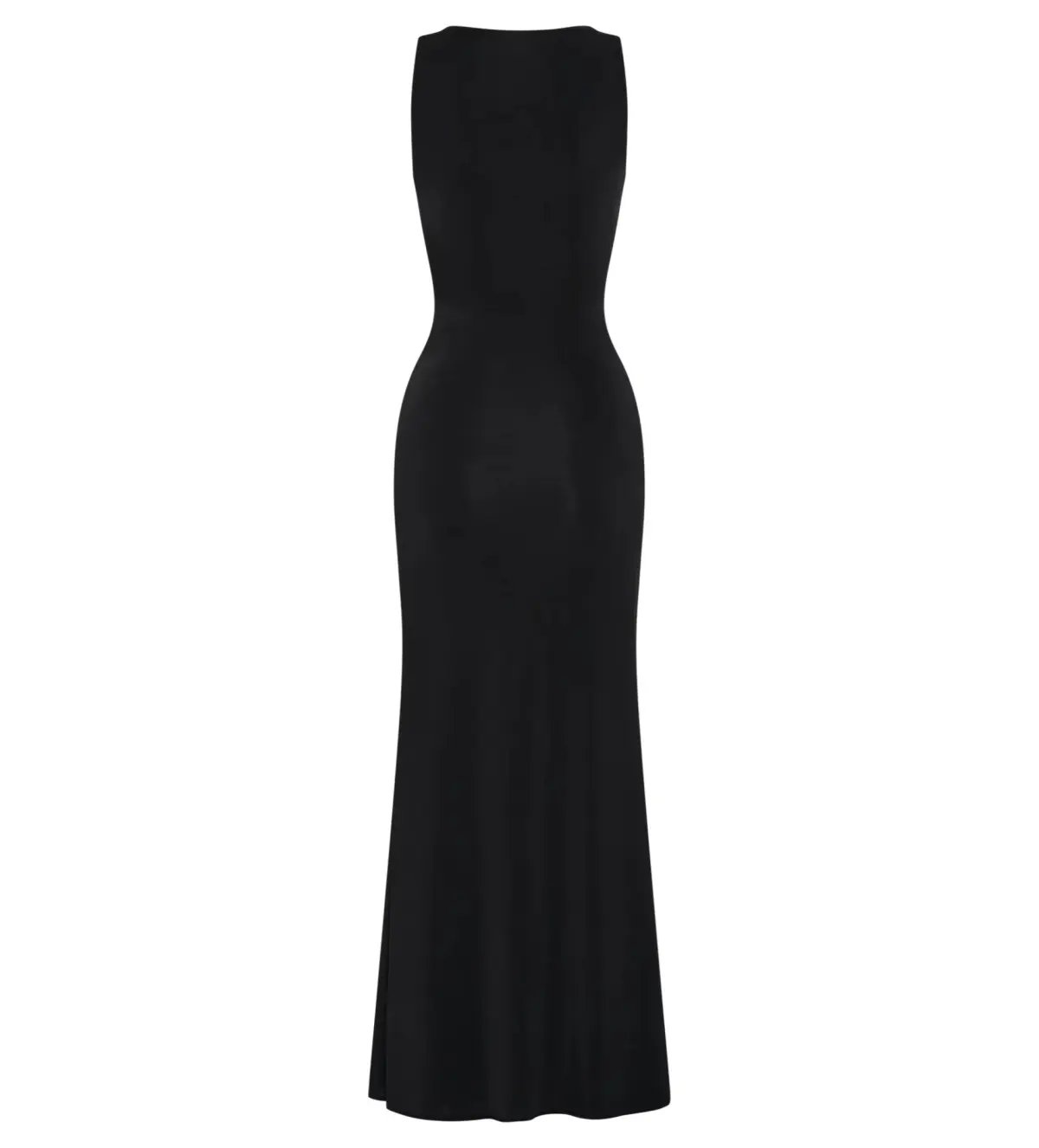 MESHKI Beck Plunge Maxi Dress Black with Floral Hardware Size S AU 8 photo 5