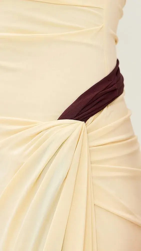 Bec & Bridge Greta Twist Maxi Dress Yellow Size AU 8 photo 2