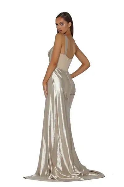 Portia & Scarlett PS5021 Gown Champagne Size 10 photo 2