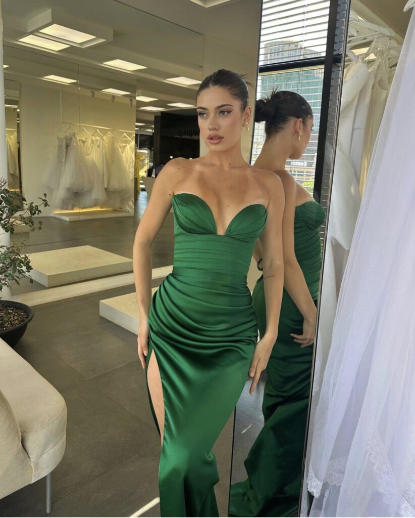 Lia Stublla Sophie Gown Emerald photo 7