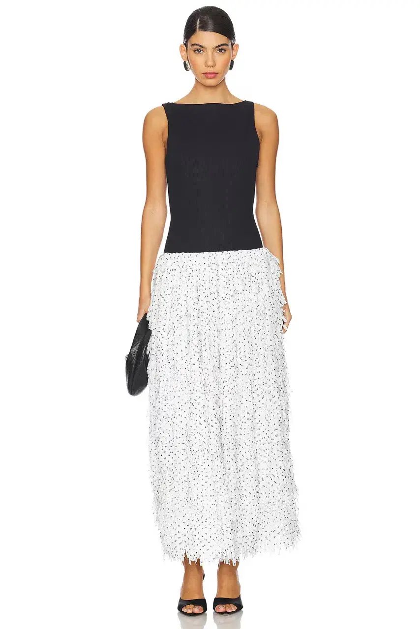 ANNA QUAN Leni Dress Spot Fringe 6 photo 5