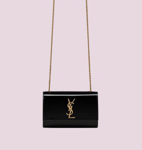 Saint Laurent Kate Patent Black photo 2