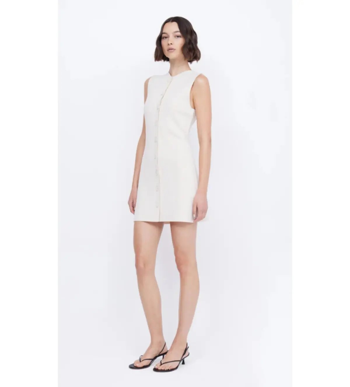 Bec & Bridge  Ilora Knit Mini Dress Ivory Size 12 photo 2