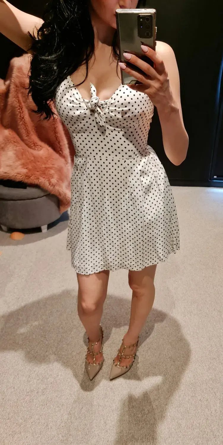 Alannah Hill Polka Dots Mini Dress Print Size 6 photo 3