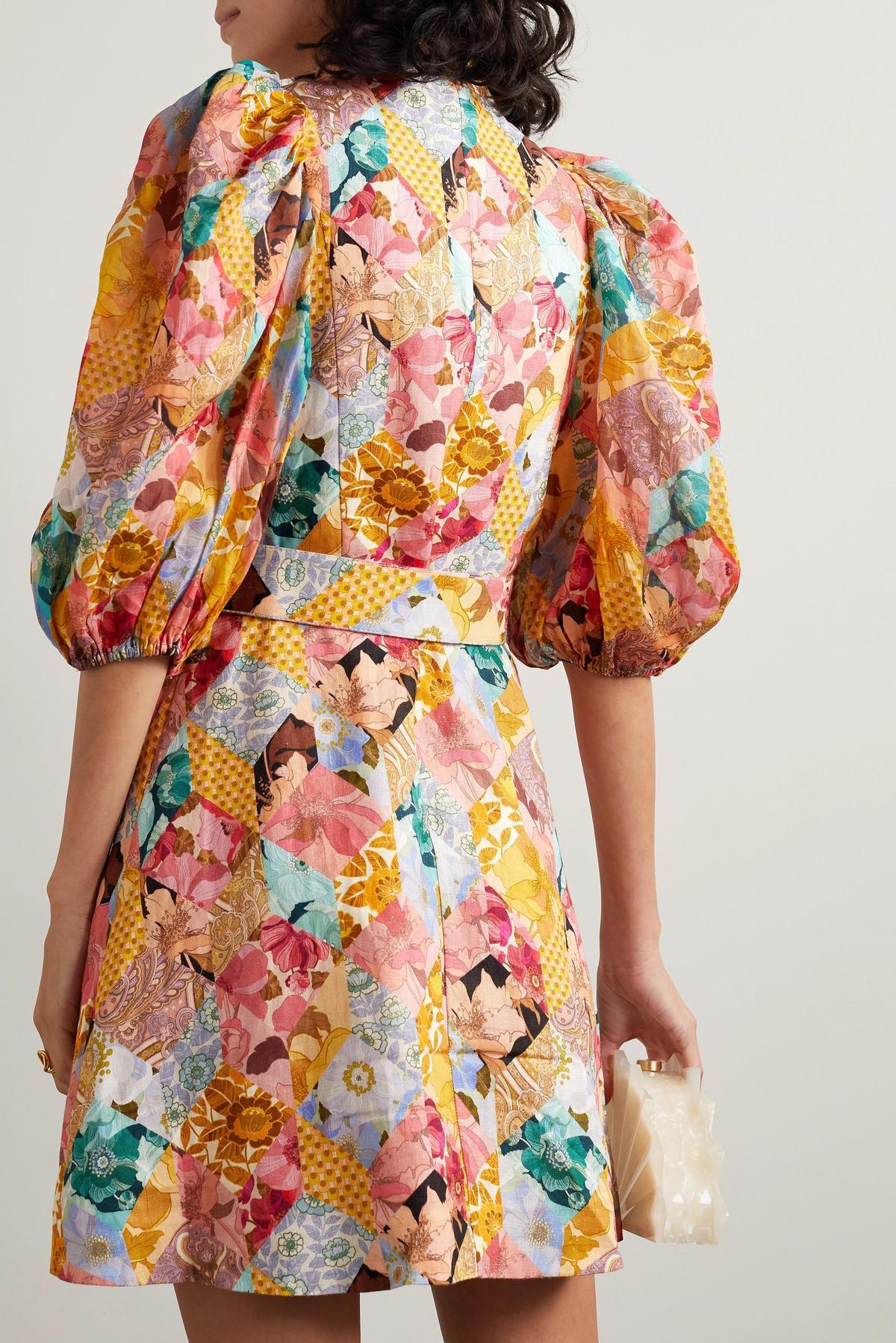 Zimmermann Tempo Kaleidoscope Mini Dress Print Size 8 photo 2