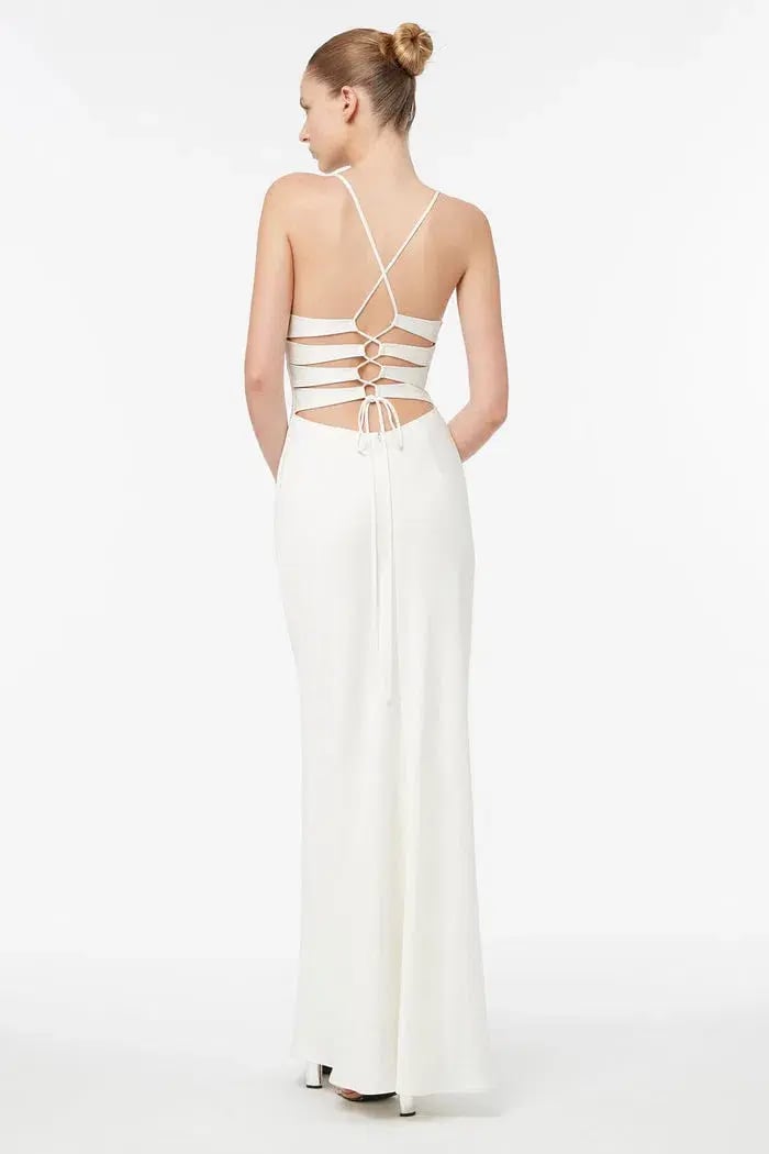 Manning Cartell Time To Shine Maxi Dress Off White Size 6 photo 2