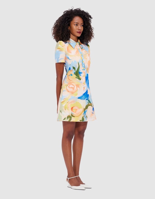 Leo Lin Brooke Mini Dress - Bouquet Print photo 3