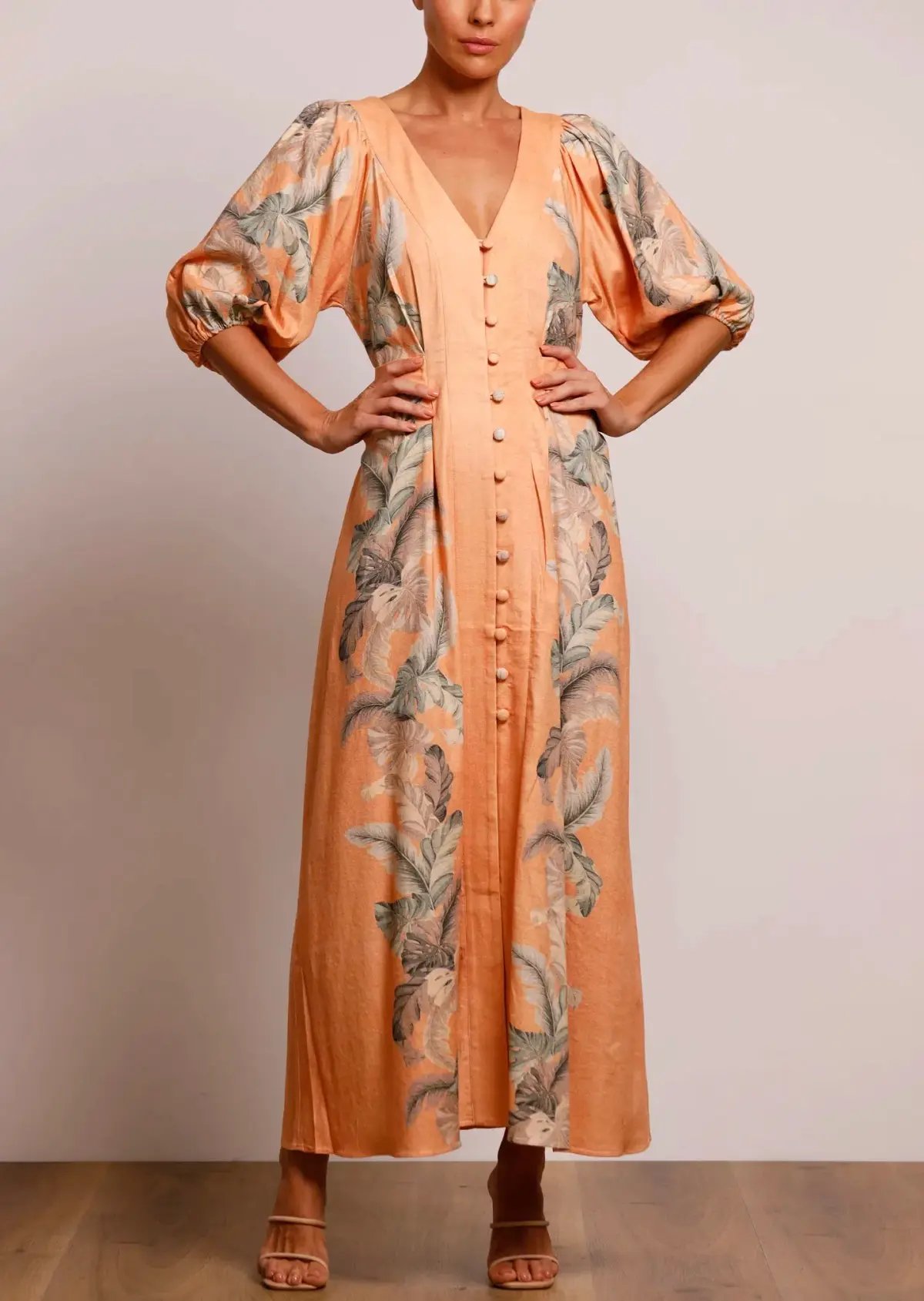 Pasduchas Horizon Midi Dress Earth Size 10 photo 4