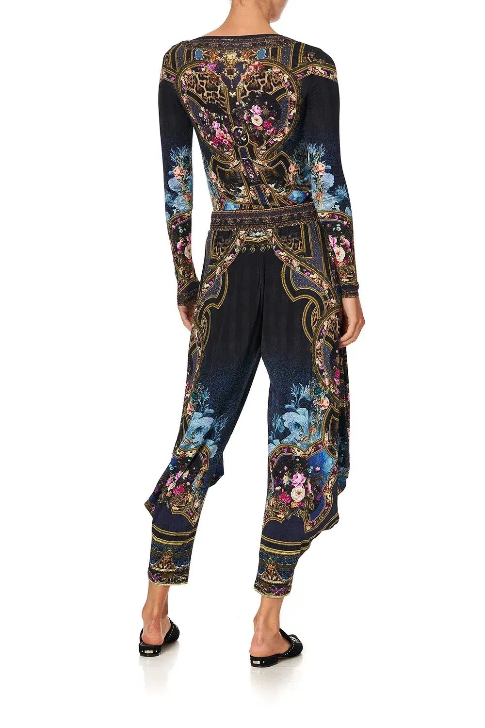 Camilla Jersey Drape Pant Fields of Treasure Print Size S / AU 8 photo 2