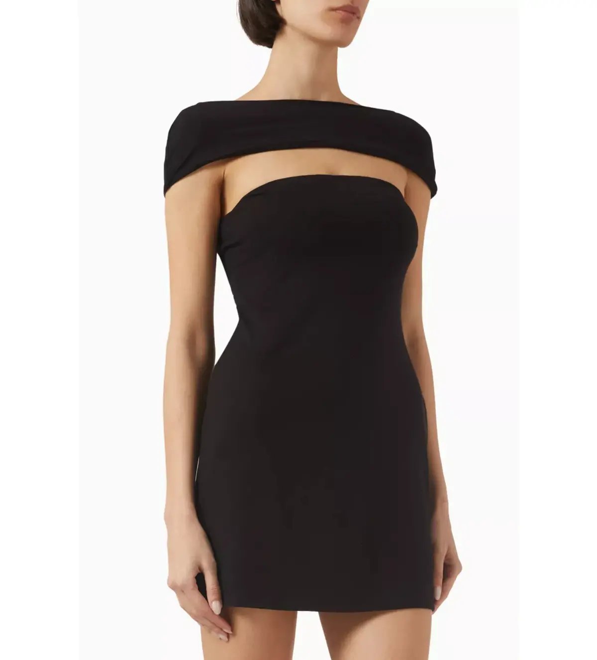 Reformation Carmina Mini Dress Black Size 6 photo 2