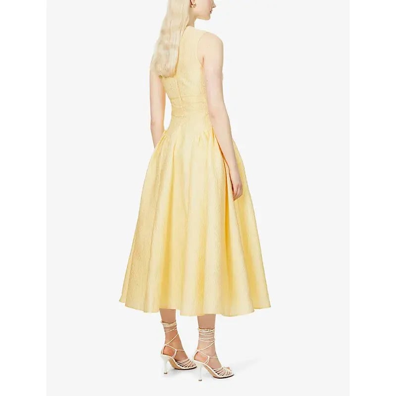 Rachel Gilbert Sophia Dress Yellow Size 3 / AU 12 photo 3