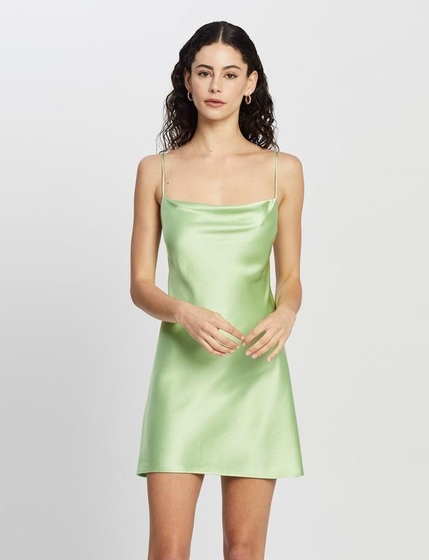 Bec & Bridge Apple Eyes Mini Dress Apple Green Size 8 photo 2
