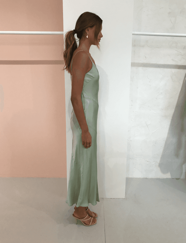 Bec & Bridge Crest Midi Dress Mint Green Size 6 photo 3